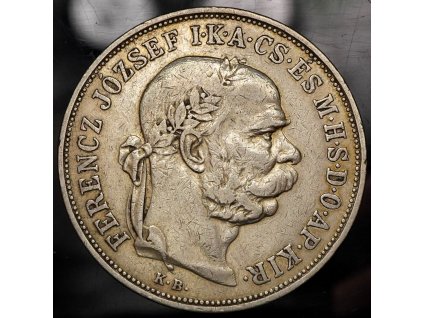 Stříbrná 5 koruna FJI 1900 KB