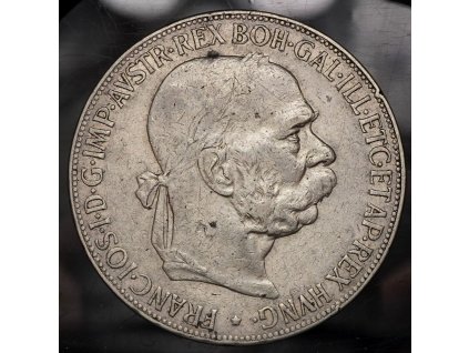 Stříbrná 5 koruna FJI 1900