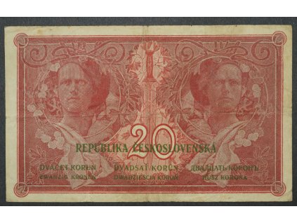 20 Korun 1919 serie P - A.Mucha