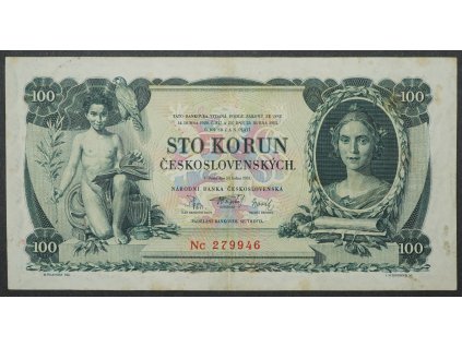 100 Kč 1931 Nc Neperforovaná