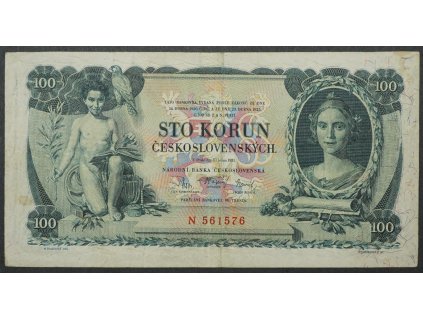 100 Kč 1931 N Neperforovaná