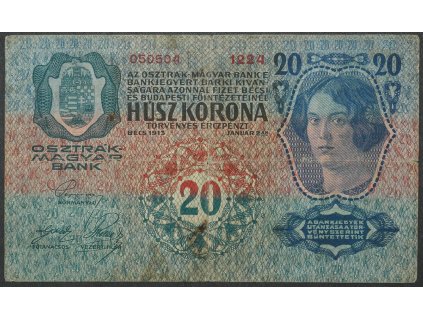 Rakousko-Uhersko - 20 kronen 1913 s. 1224