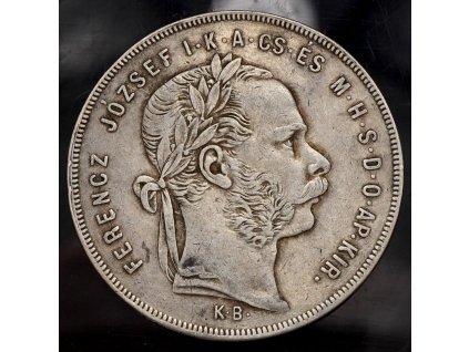 1 Florin zlatnik 1879 KB František Josef I.