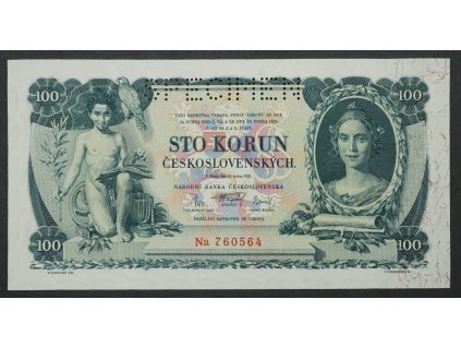 100 korun 1931 serie Na SPECIMEN