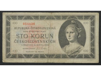 100 korun 1945