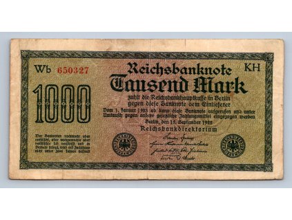 1000 mark 1922 Wb KH