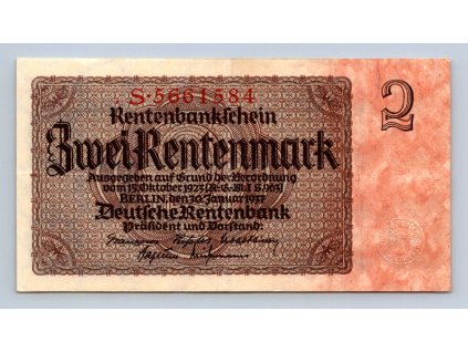2 rentenmark 1937 S