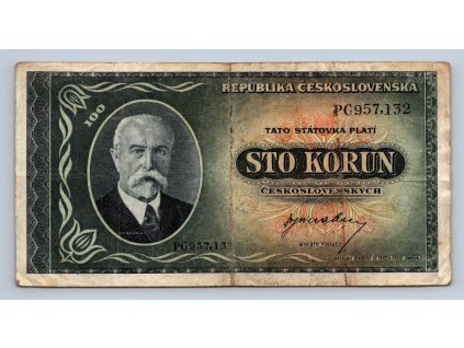 100 korun 1945 serie PG