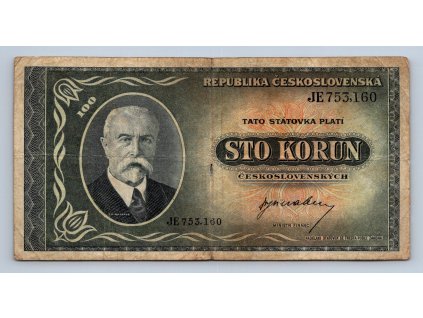 100 korun 1945 serie JE