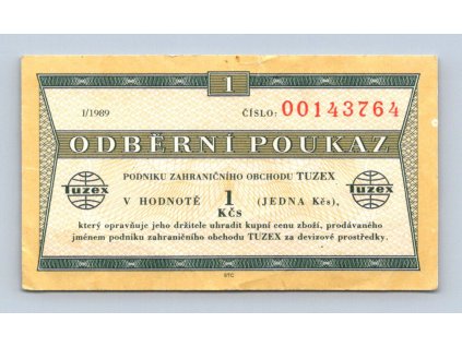 1 Kčs 1889 TUZEX