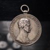 Stříbrná medaile za Statečnost FORTITVDINI Karel I - II. třída