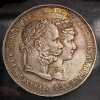 2 zlatník 1878 stříbrná svatba FJI. a Alžběty KRÁSNÝ! PATINA!