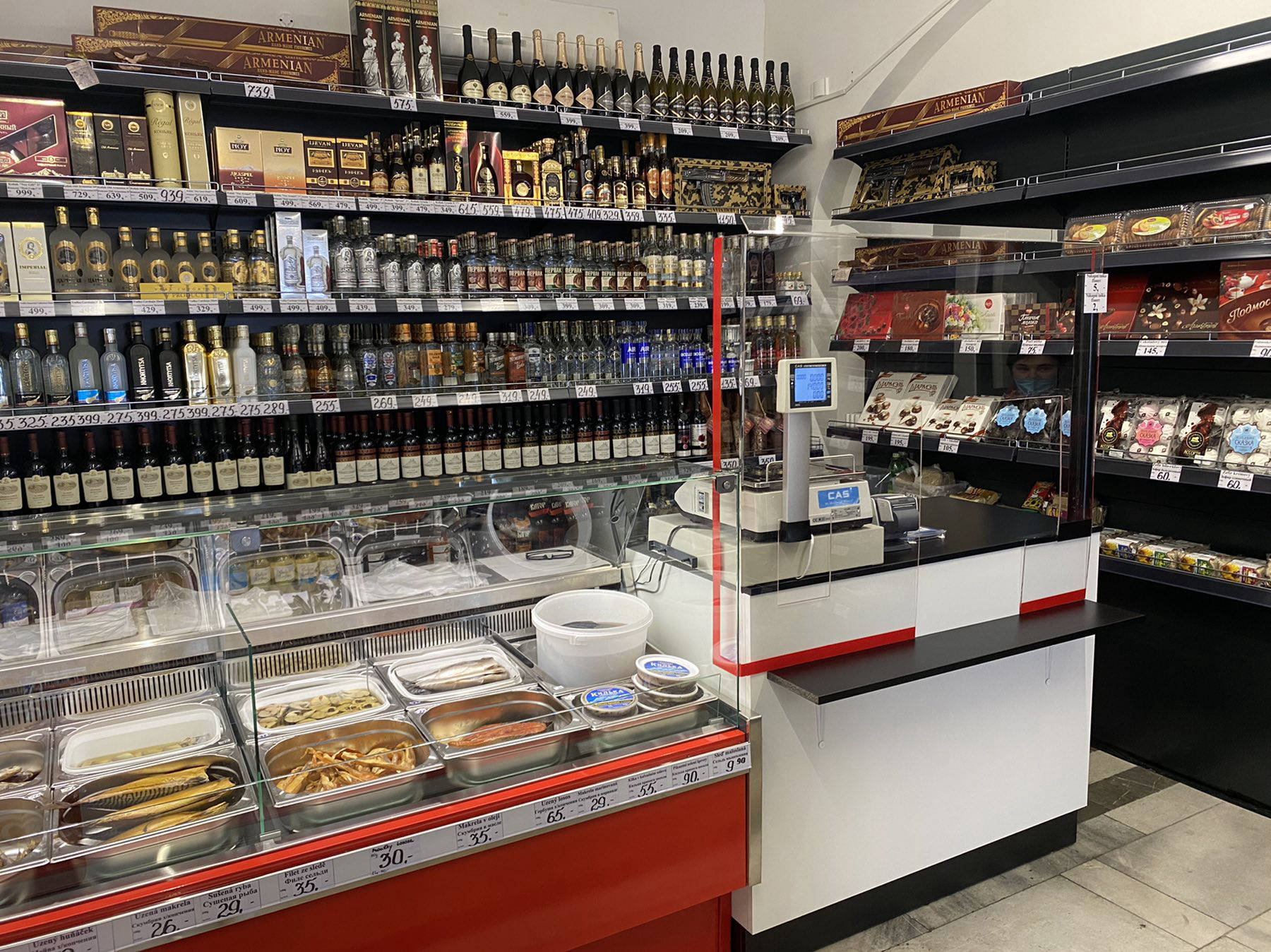 Vybavení prodejny - Bělehradská 288/69