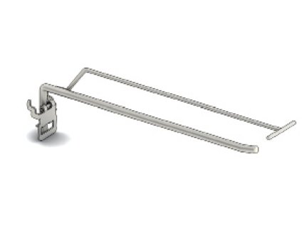 Jednoduchý háček s cenovkou 40cm Ø8mm
