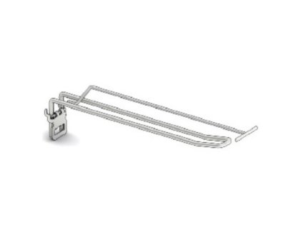 Dvojitý háček s cenovkou 50cm Ø6mm