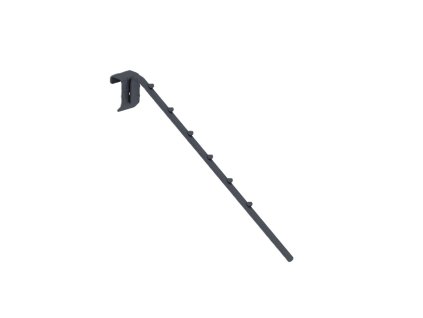 Šikmý háček na ramínka s válečky 40cm Ø10mm