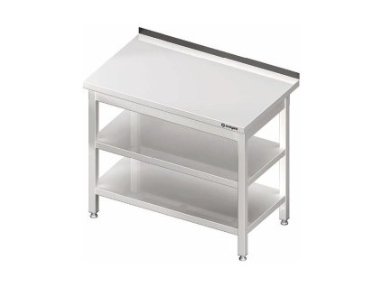 Nerezový stůl 2 police Stalgast 180x70x85cm