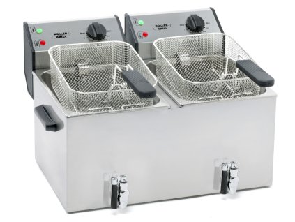 Fritéza nastavitelná 2x8l s kohoutkem 2x3,6 kW ROLLER GRILL