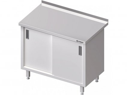 Nerezový stůl se skříňkou, posuvné dveře STALGAST 100x60x85cm