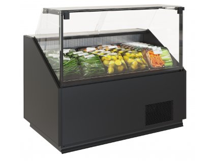 Potravinářská chladicí vitrína Quadros SlimSolid 131x80cm