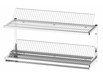 Nástěnný odkapávač dvoupatrový 140x33x55cm