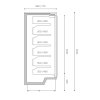 Přístěnná chladicí vitrína COOLES SlimDeck 2,5m, křídlové dveře, venkovní agregát
