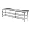 Nerezový stůl 2 police 190x60x85cm