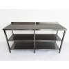 Nerezový stůl 2 police 190x60x85cm
