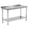 Nerezový stůl s policí 140x70x85cm