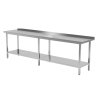 Nerezový stůl s policí 200x70x85cm