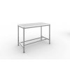 Nerezový stůl s 2cm polyetylénovou deskou 180x60x85
