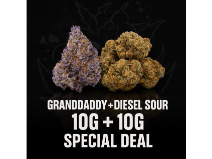 GRANDDADDY PURPLE + SOUR DIESEL