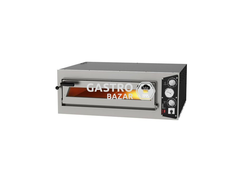 (2 Kusy) Elektrická pec na pizzu 9+9x 34 cm (široká) - ruční ovládání