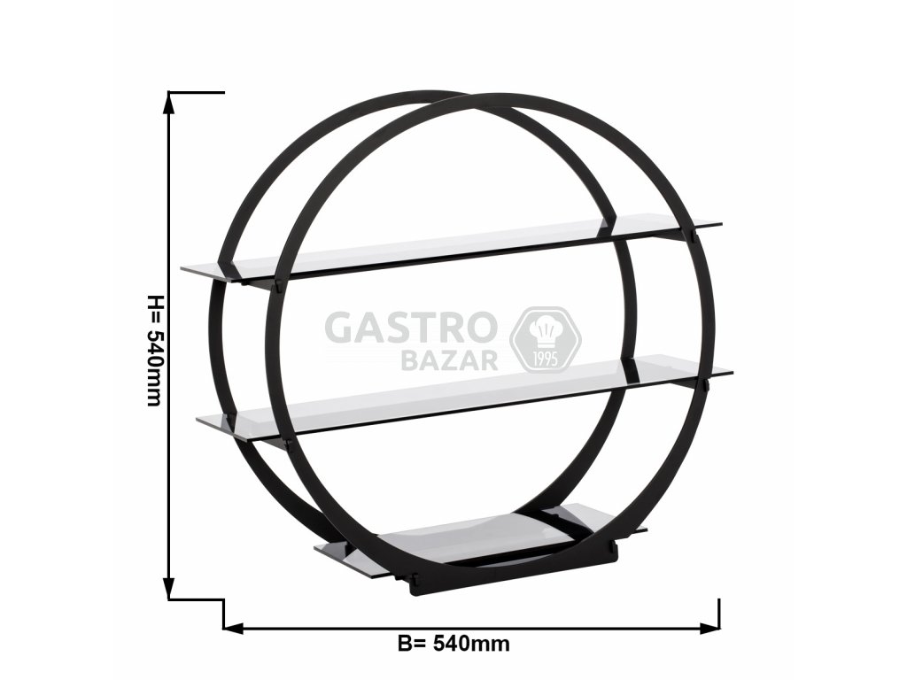 Etagerie / Buffet stand - Ø 540 mm Black