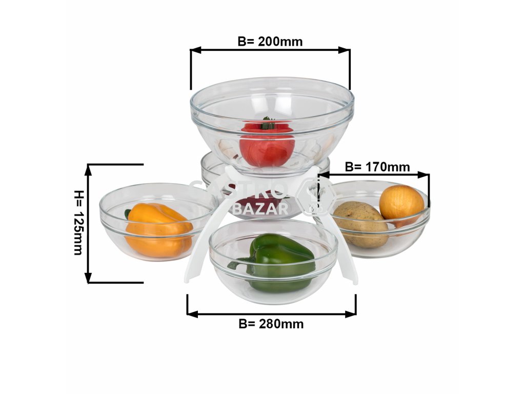 Jam Etagerie / Buffet Stand - white - with 5 shelves