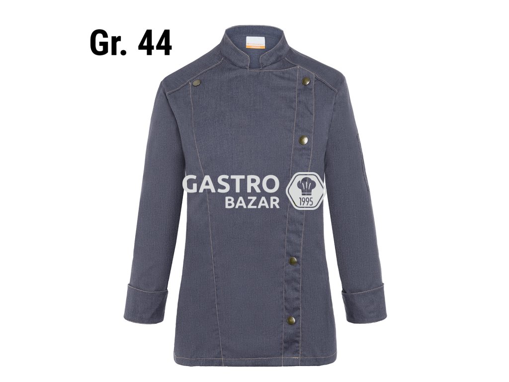 KARLOWSKY | Ladies Cooking Jacket Jeans Style - Vintage Black - Size: 44