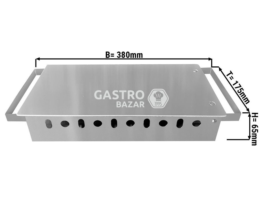 Ohřívač potravin - 380 x 175 x 65 mm - Gastro-bazar.