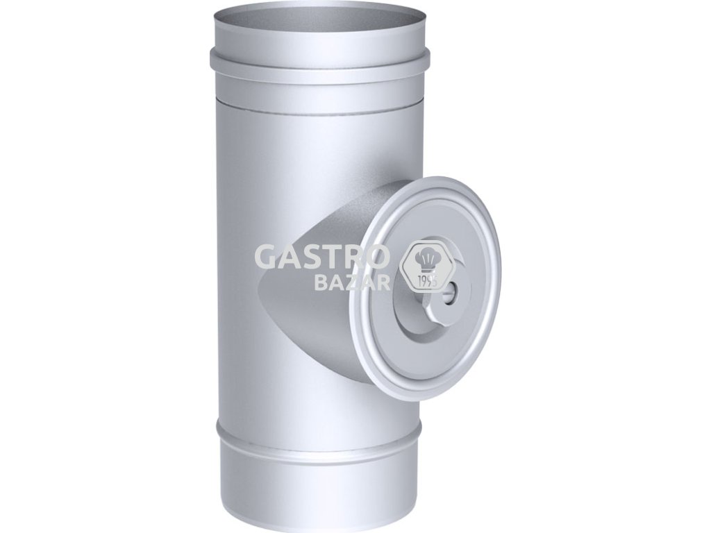 Hladká okrúhla čistiaca vsuvka do potrubia - z nerezovej ocele - Ø 450 mm