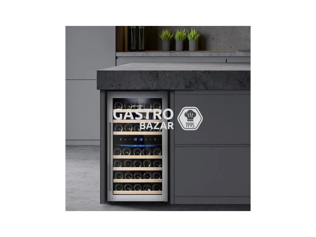 Chladnička na víno - 2 klimatické zóny - 108 litrov - max. 45 fliaš