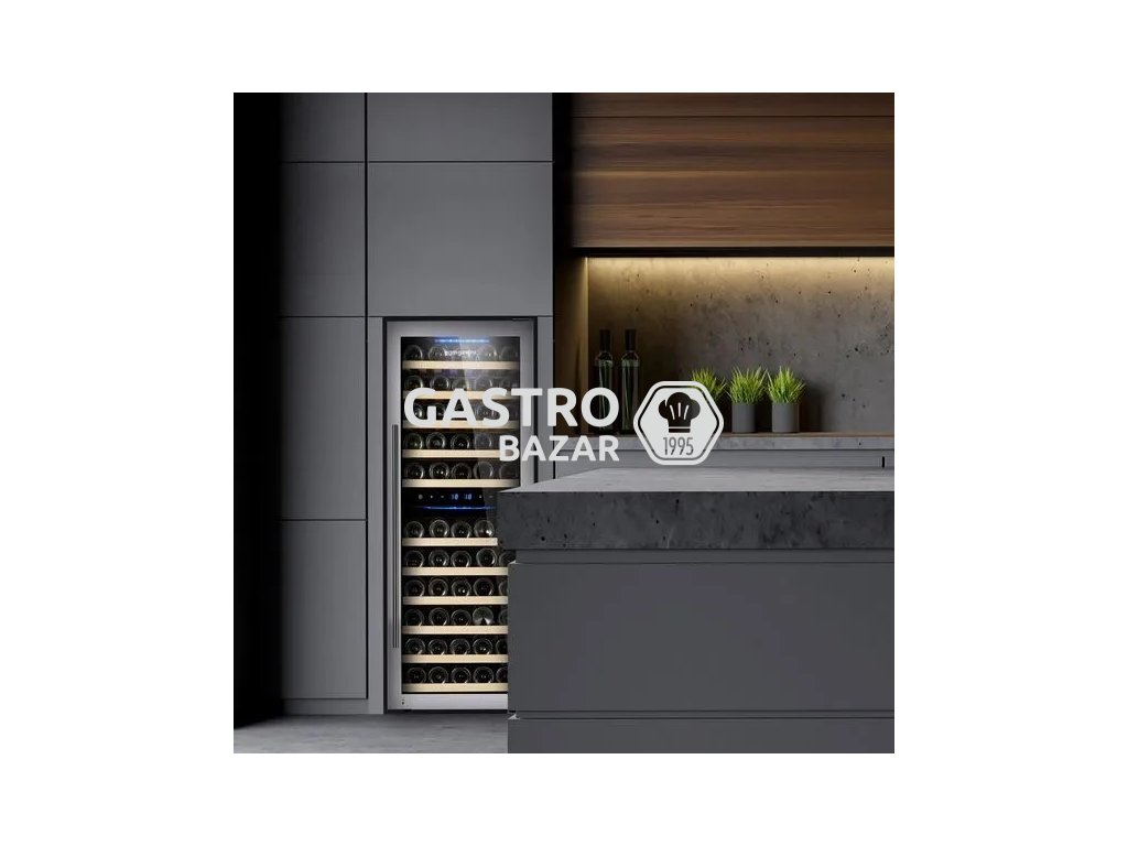 Chladnička na víno - 2 klimatické zóny - 192 litrov - max. 73 fliaš