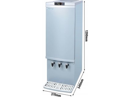 Výdajná/dávkovacia chladnička - 110 litrov - strieborná