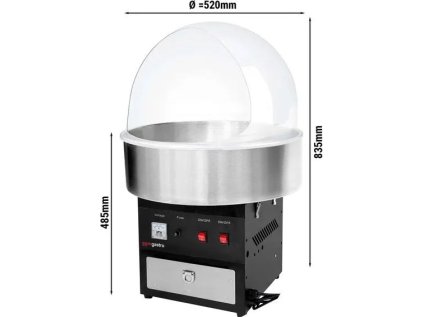 Stroj na cukrovou vatu - Ø 520 mm, vč. hygienického krytu