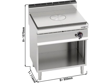 Plynový sporák s varnou doskou (10 kW)