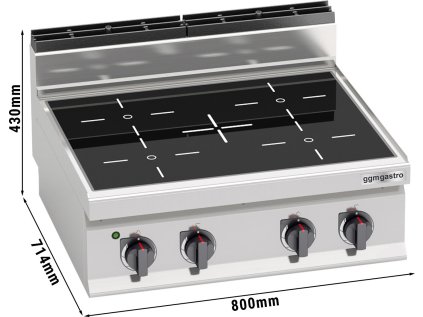Infračervený sporák - 4 plotýnky (12,8 kW)
