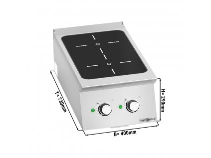 Indukční sporák - se 2 plotýnkami (7 kW)