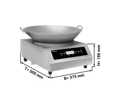 Indukční vařič Wok - 3,5 kW - vč. pánve WOK