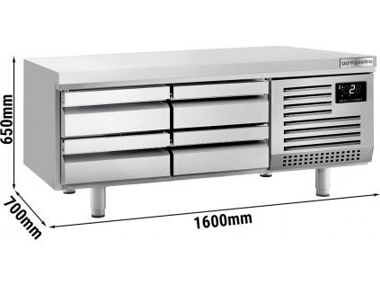 Chladící podestavba (GN) - se 4 zásuvkami 1/3 - 160cm