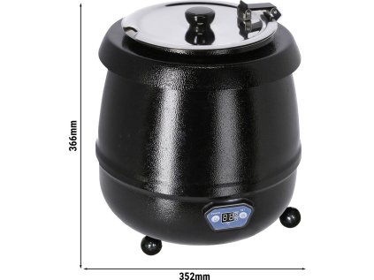 Ohřívač polévky - 9 litrů - digitální - černý