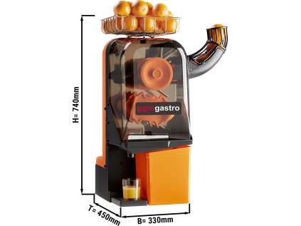 Odšťavovač elektrický lis oranžový - ručné podávanie