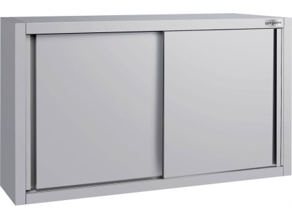 Nerezová nástěnná skříňka PREMIUM 1,2 m - s posuvnými dveřmi
